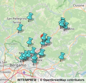 Mappa Via Andrea D'Albino, 24021 Albino BG, Italia (7.32)