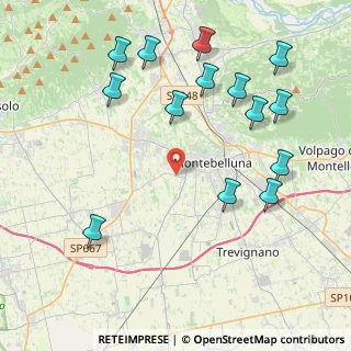 Mappa Via delle Piscine, 31044 Montebelluna TV, Italia (4.76214)