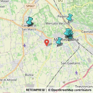Mappa Via delle Piscine, 31044 Montebelluna TV, Italia (2.07417)