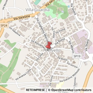 Mappa Via Andrea Costa, 13, 22079 Villa Guardia, Como (Lombardia)