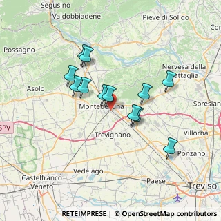 Mappa Via Fonda, 31044 Montebelluna TV, Italia (5.89)