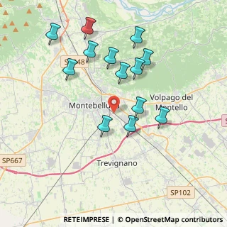 Mappa Via Fonda, 31044 Montebelluna TV, Italia (3.70462)