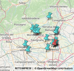 Mappa Via Fonda, 31044 Montebelluna TV, Italia (12.4665)