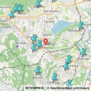 Mappa Via A. Diaz, 22040 Anzano del Parco CO, Italia (3.23938)