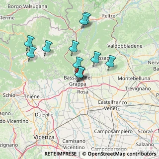Mappa Via Piave, 36061 Bassano del Grappa VI, Italia (12.43)