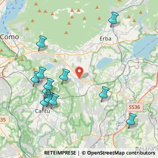 Mappa Via G. Paolo II, 22040 Alzate Brianza CO, Italia (4.72667)