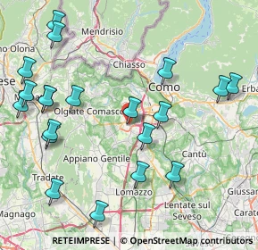 Mappa Via Francesco Pellegrini, 22079 Villa Guardia CO, Italia (9.741)