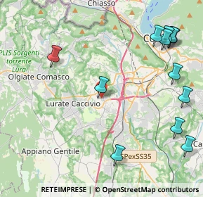 Mappa Via Francesco Pellegrini, 22079 Villa Guardia CO, Italia (5.465)
