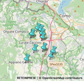 Mappa Via Francesco Pellegrini, 22079 Villa Guardia CO, Italia (2.2975)