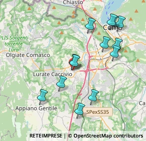 Mappa Via Francesco Pellegrini, 22079 Villa Guardia CO, Italia (3.98769)