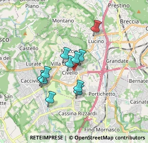 Mappa Via Francesco Pellegrini, 22079 Villa Guardia CO, Italia (1.30273)
