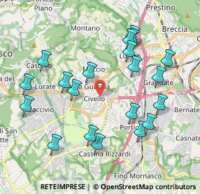 Mappa Via Francesco Pellegrini, 22079 Villa Guardia CO, Italia (2.088)