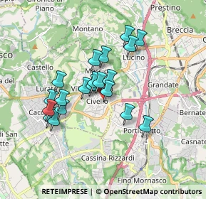 Mappa Via Francesco Pellegrini, 22079 Villa Guardia CO, Italia (1.4325)