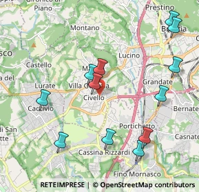 Mappa Via Francesco Pellegrini, 22079 Villa Guardia CO, Italia (2.23)