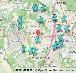 Mappa Via Francesco Pellegrini, 22079 Villa Guardia CO, Italia (2.186)