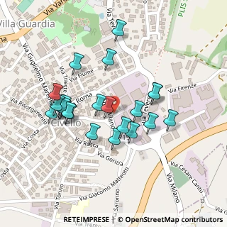 Mappa Via Francesco Pellegrini, 22079 Villa Guardia CO, Italia (0.225)