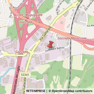 Mappa Via Cesare Battisti, 26, 21045 Gazzada Schianno, Varese (Lombardia)