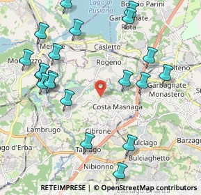 Mappa Via S. Francesco, 23845 Costa Masnaga LC, Italia (2.3945)