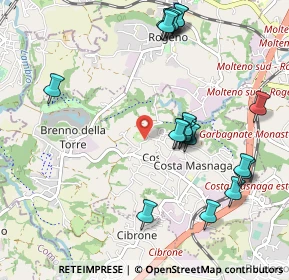 Mappa Via S. Francesco, 23845 Costa Masnaga LC, Italia (1.0695)