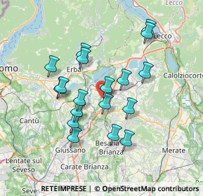 Mappa Via S. Francesco, 23845 Costa Masnaga LC, Italia (6.37944)