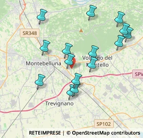 Mappa Via Monte Bainsizza, 31044 Montebelluna TV, Italia (3.90867)