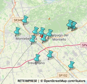 Mappa Via Monte Bainsizza, 31044 Montebelluna TV, Italia (3.65071)