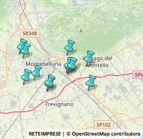 Mappa Via Monte Bainsizza, 31044 Montebelluna TV, Italia (2.98583)