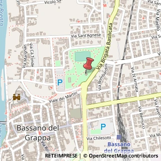 Mappa Parco ragazzi del '99, 36061 Bassano del Grappa VI, Italia, 36061 Bassano del Grappa, Vicenza (Veneto)