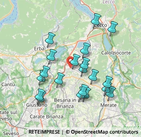 Mappa Viale Brianza, 23846 Garbagnate Monastero LC, Italia (7.0715)