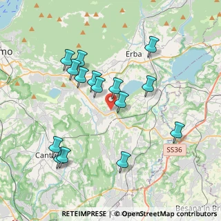 Mappa Via Galgina, 22040 Anzano del Parco CO, Italia (3.78333)