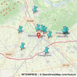 Mappa Via Guido Bergamo, 31044 Montebelluna TV, Italia (3.83909)