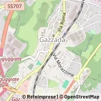 Mapa Gazzada Schianno
