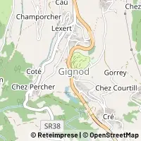 Hartă Gignod
