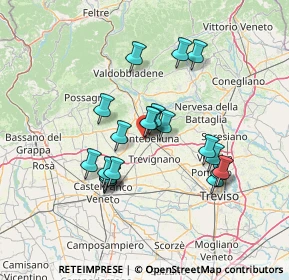 Mappa Via Santa Caterina da Siena, 31044 Montebelluna TV, Italia (11.9995)