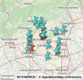 Mappa Via Santa Caterina da Siena, 31044 Montebelluna TV, Italia (9.969)