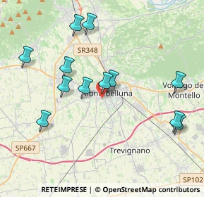 Mappa Via Santa Caterina da Siena, 31044 Montebelluna TV, Italia (4.02667)