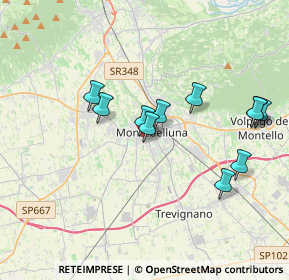 Mappa Via Santa Caterina da Siena, 31044 Montebelluna TV, Italia (3.43091)