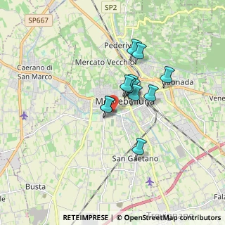 Mappa Via XI Febbraio, 31044 Montebelluna TV, Italia (1.16917)