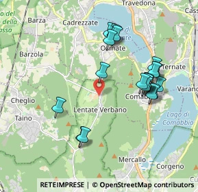 Mappa Via per Capronno, 21018 Sesto Calende VA, Italia (1.869)