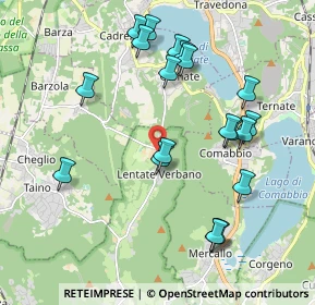 Mappa Via per Capronno, 21018 Sesto Calende VA, Italia (2.061)