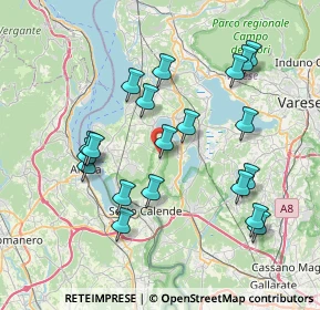 Mappa Via per Capronno, 21018 Sesto Calende VA, Italia (7.5815)