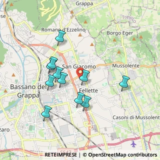 Mappa Via Redipuglia, 36060 Romano D'ezzelino VI, Italia (1.68636)