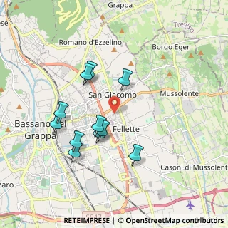 Mappa Via Redipuglia, 36060 Romano D'ezzelino VI, Italia (1.71273)