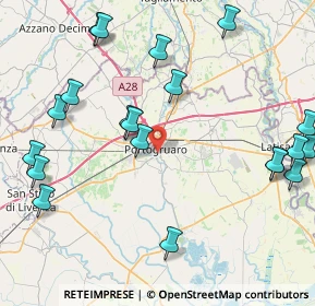 Mappa Via Lombardia, 30025 Portogruaro VE, Italia (10.315)