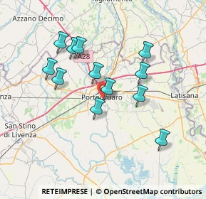 Mappa Via Lombardia, 30025 Portogruaro VE, Italia (6.46333)