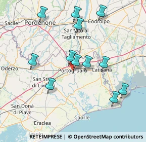 Mappa Via Lombardia, 30025 Portogruaro VE, Italia (15.2125)