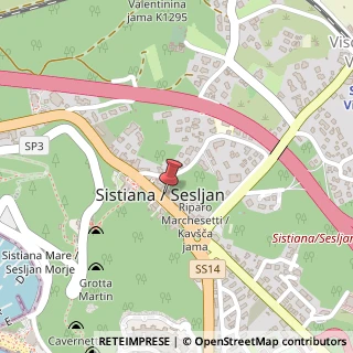 Mappa Frazione Sistiana, 45, 34011 Duino-Aurisina, Trieste (Friuli-Venezia Giulia)