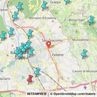 Mappa Via San Giovanni Battista de La Salle, 36060 Romano D'ezzelino VI, Italia (3.06667)