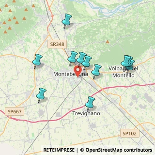 Mappa Via Mozambano, 31044 Montebelluna TV, Italia (3.68636)