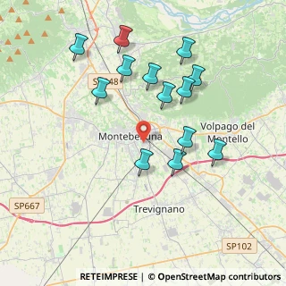 Mappa Via Mozambano, 31044 Montebelluna TV, Italia (3.71846)